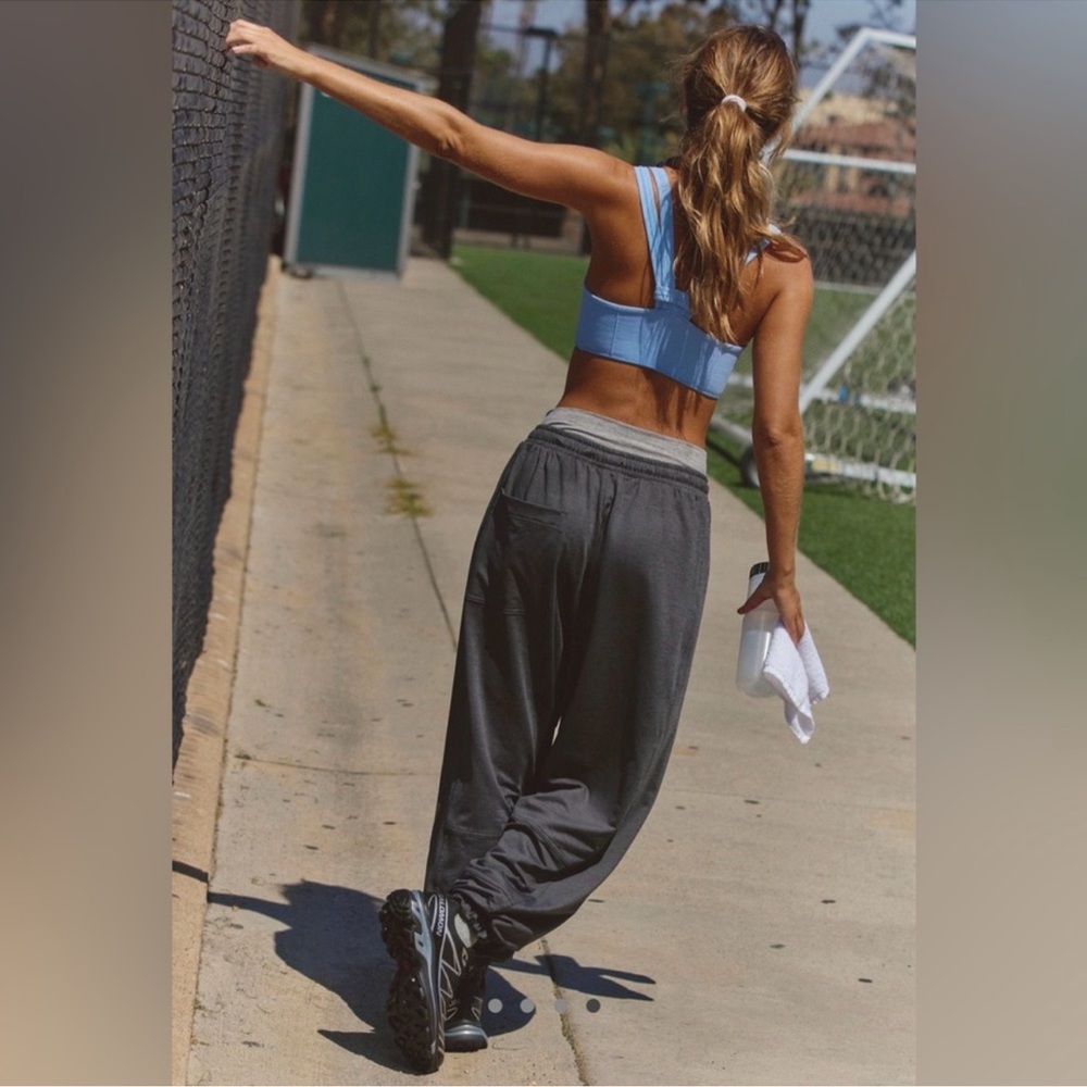 FP Movement by Free People Charcoal Gray Track Joggers - Picture 2 of 10